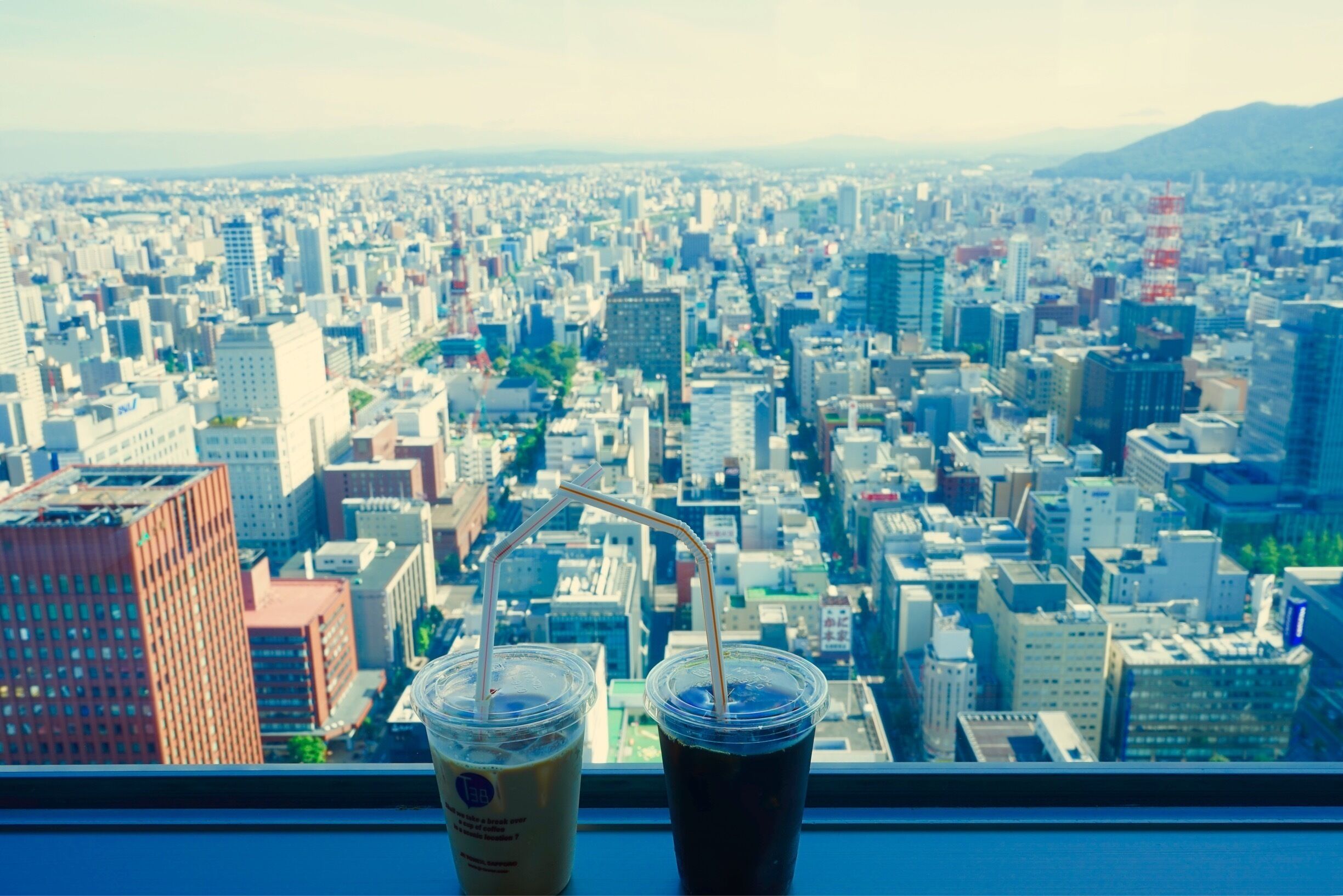 Panoramic view on the 38th floor of the JR tower in Sapporo 