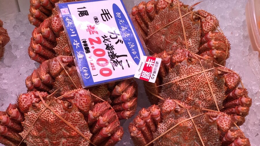 My most favorite crab and food in Sapporo. They comes in sizes of 400-700 grams each and prices ranges as low as ¥1000-6000 depending on size and freshness. Standard prices are those that can be eaten within next five days if I am not mistaken and they are ready to be eaten cold. I like it when I could micro wave it a little but still cold was fine as I have had them 3x on this trip! Usually when it's full price it is freshest and sweetest! Love it!
#delicious