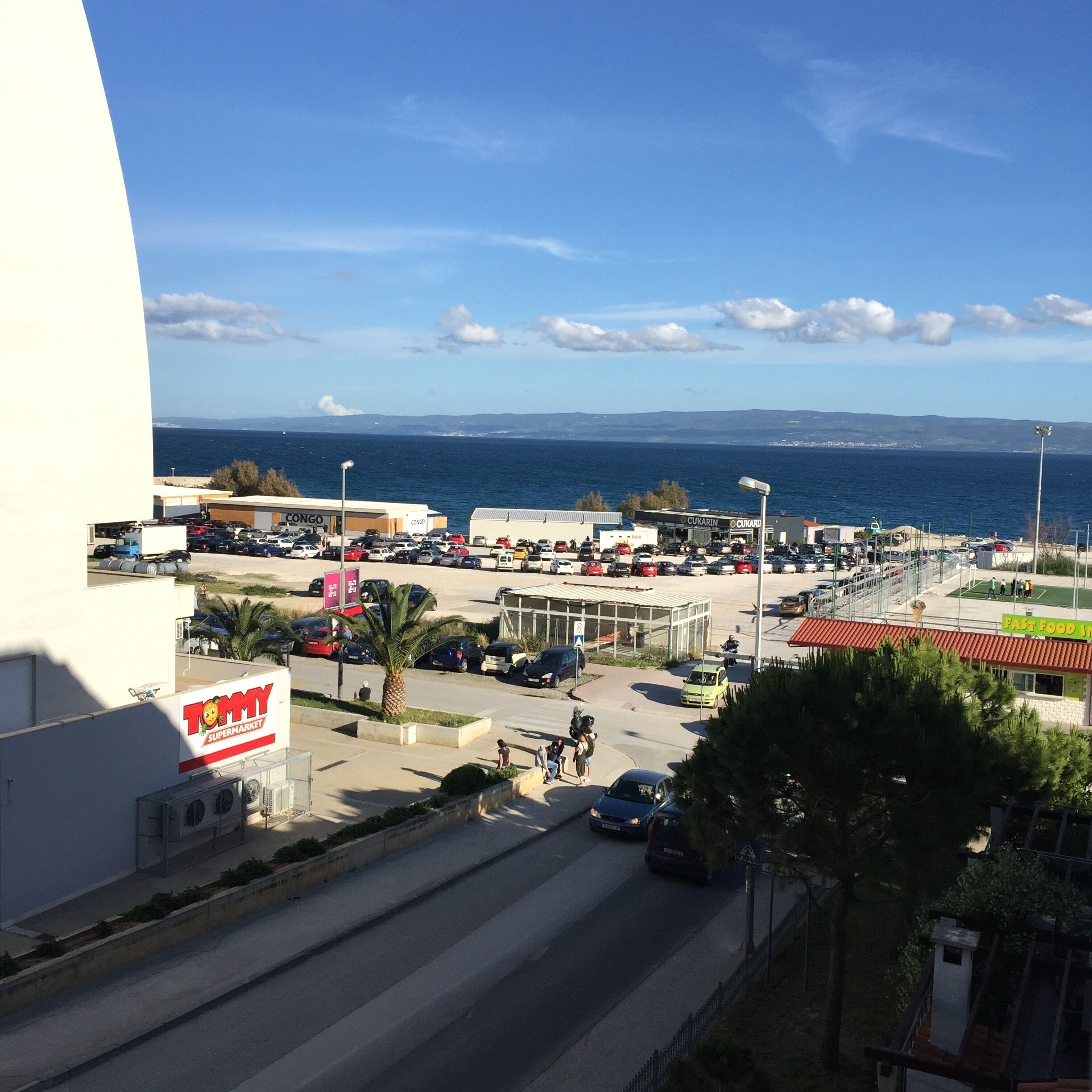 View from the window of my too for a few days in Split. One of the numerous island in front. 