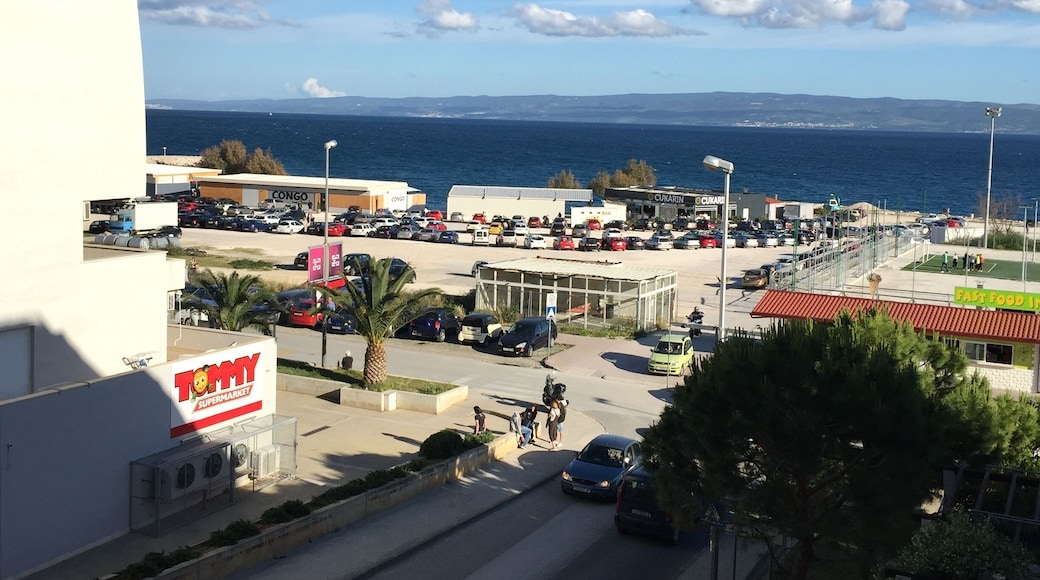 View from the window of my too for a few days in Split. One of the numerous island in front.