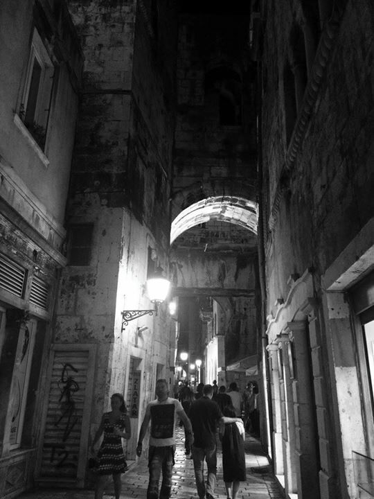 Night walk in Split