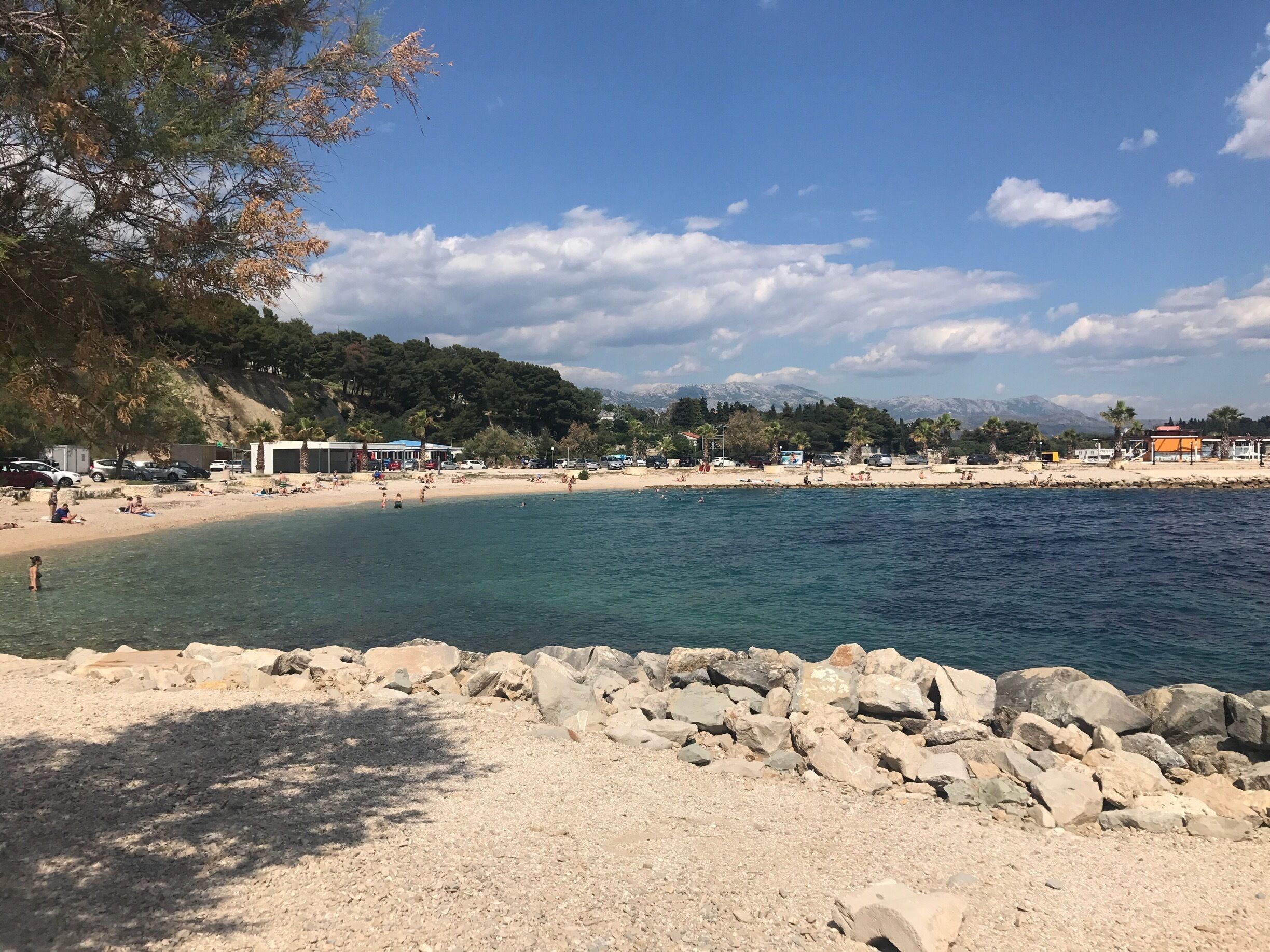 Perfect beach for snorkeling and enjoying the sea. There are large kelp plants just 30' from the shore that attract lots of fish, just don't expect tropical colors.