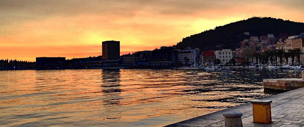 Split, Croatia is a beautiful seaside town in central Dalmatia. Its prime location on the coast allows for quick and easy access to nearby islands. #croatia