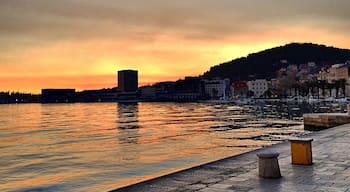 Split, Croatia is a beautiful seaside town in central Dalmatia. Its prime location on the coast allows for quick and easy access to nearby islands. #croatia
