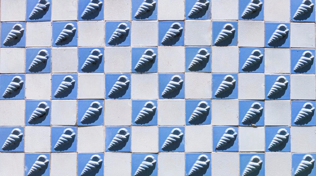 Tiles on exterior of Sheraton da Bahia. A well-preserved example of Midcentury Modernism in Brazil. Built as the Hotel da Bahia (1947-51) by Paulo Antunes Ribeiro and Diógenes Rebouças, with landscape by Roberto Burle Marx. #BVStrove