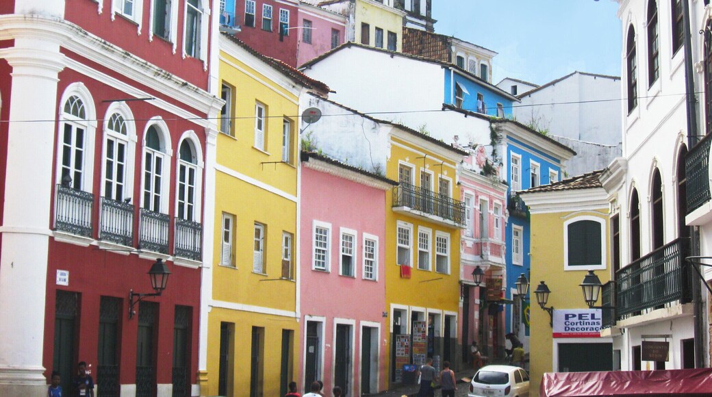 Pelourinho's rolling streets and candy-colored buildings make this part of Salvador de Bahia a feast for the eyes. #architecture #colorful