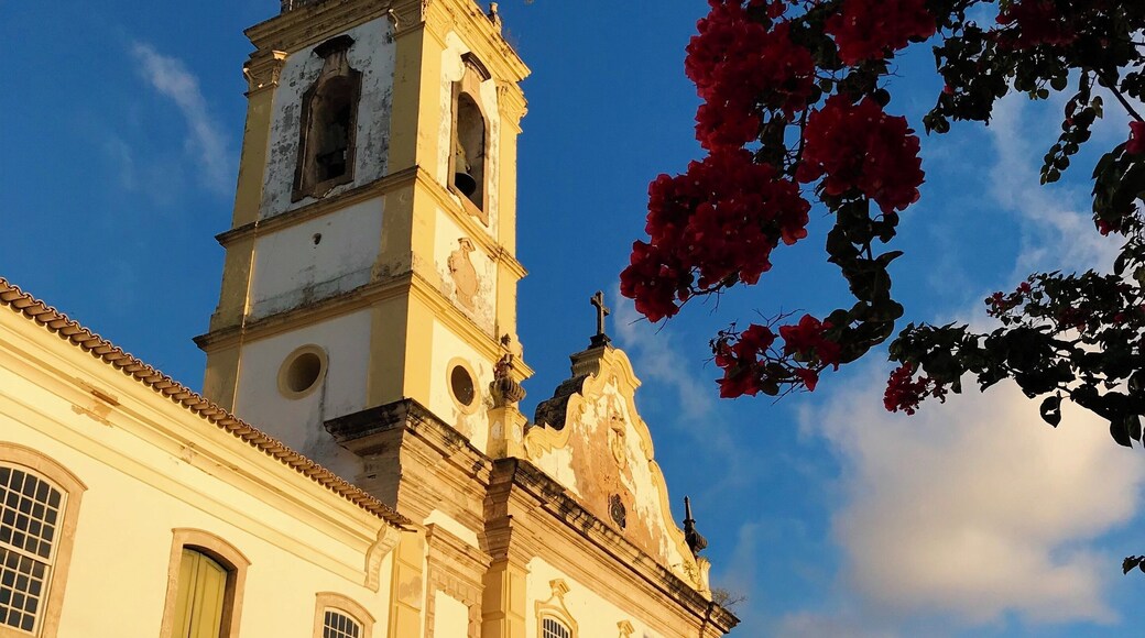 Beautiful evening light on this church.