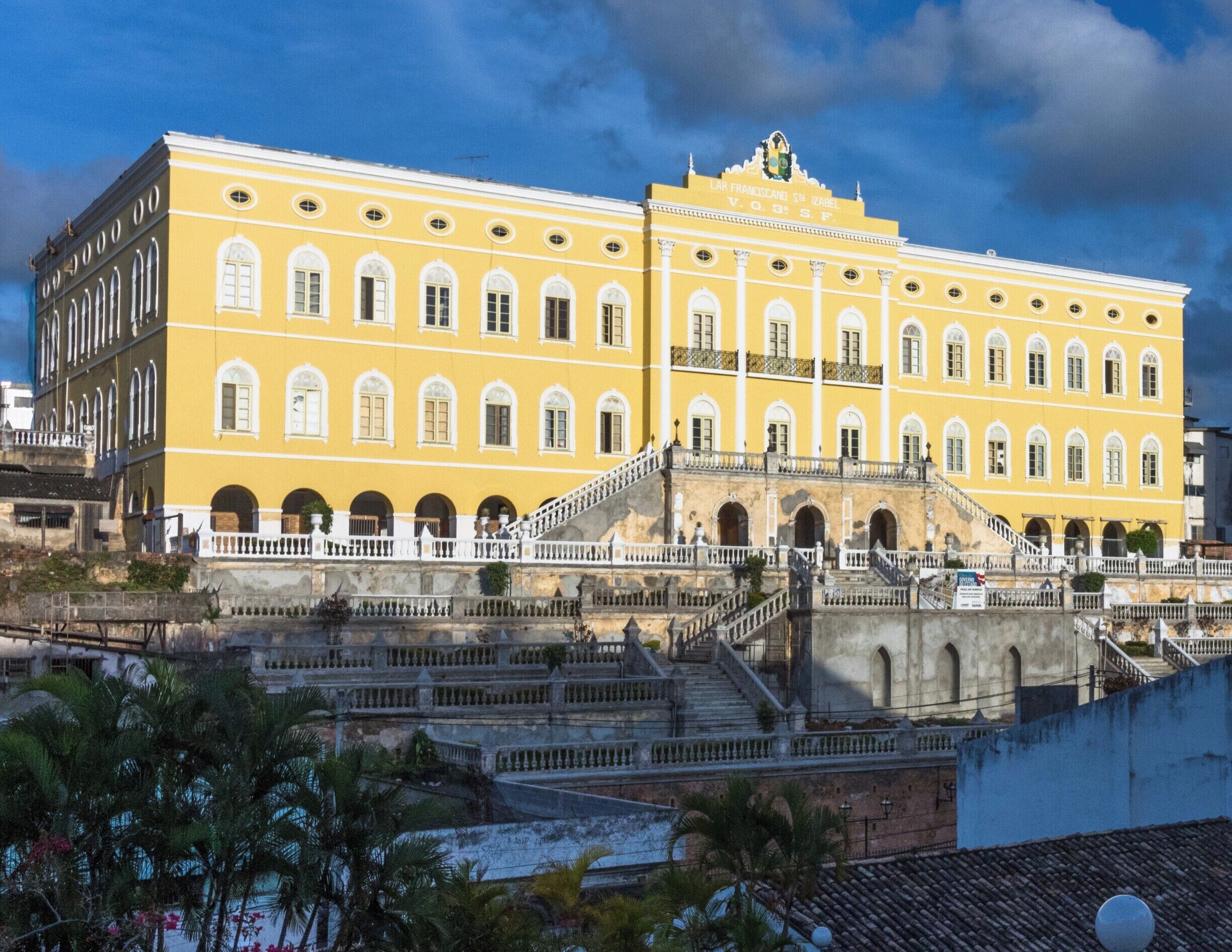 Lar Franciscano e Capel Santa Izabel, a Neoclassical structure, 1848. Built by member of the Ordem Terceira de São Francisco (Third Order of Saint Francis). #BVStrove