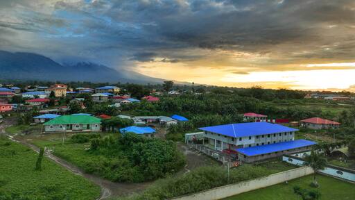 Mount Basile during sunset Malabo, Equatorial Guinea.