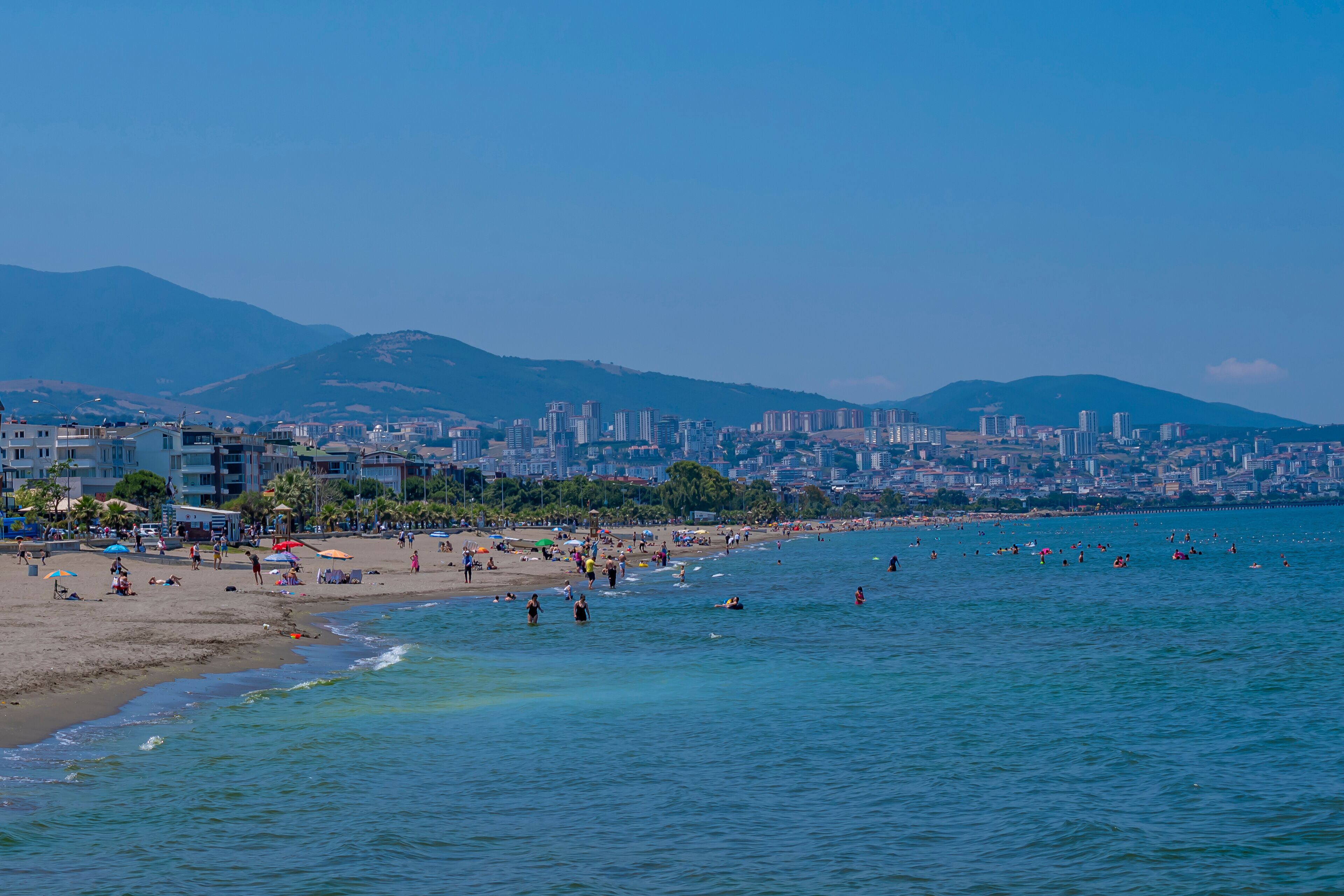 Atakum beach in Samsun city