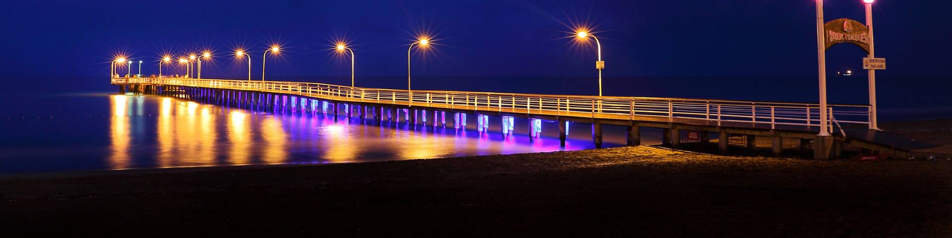Long exposure Atakum Pier, Samsun, Turkey