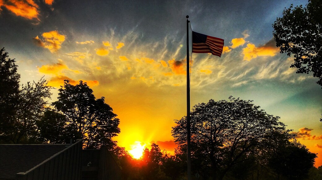 Sunset American Style. #green #park #America