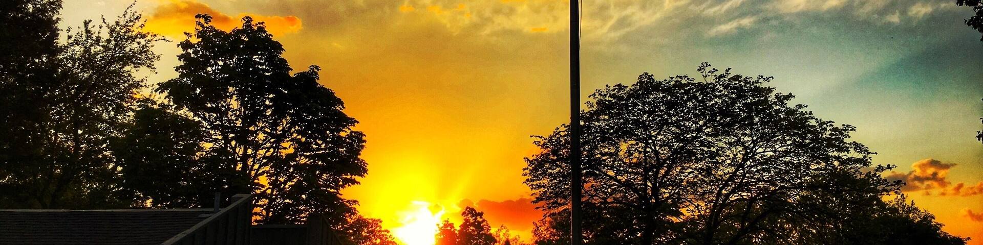 Sunset American Style. #green #park #America