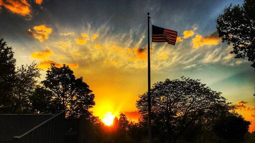 Sunset American Style. #green #park #America