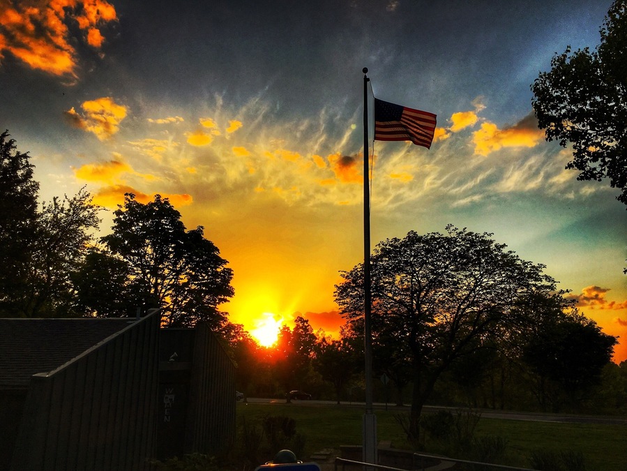 Sunset American Style. #green #park #America
