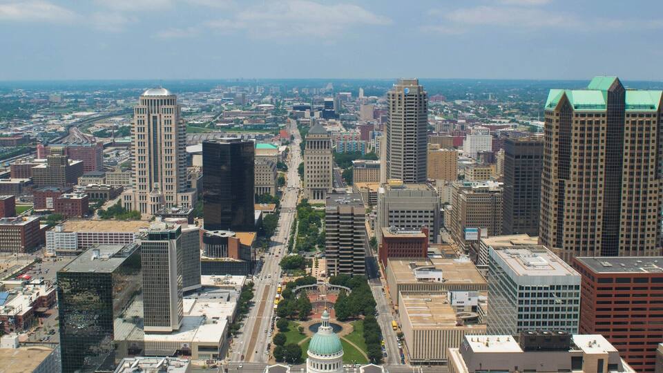 View from the Gateway Arch in St Louis, MO.
#StLouis
#GatewayArch
#StLouisArch