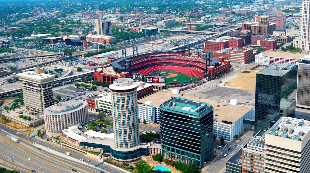 Was a real good place to get this photo from the top of the Arch in St Louis Missouri