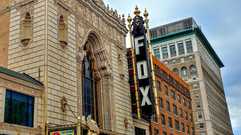 The Fabulous Fox Theatre® in St. Louis was opened as a movie house in 1929. It fell into disrepair and was closed in 1978. It was completely renovated and reopened as a performing arts theatre in 1982.