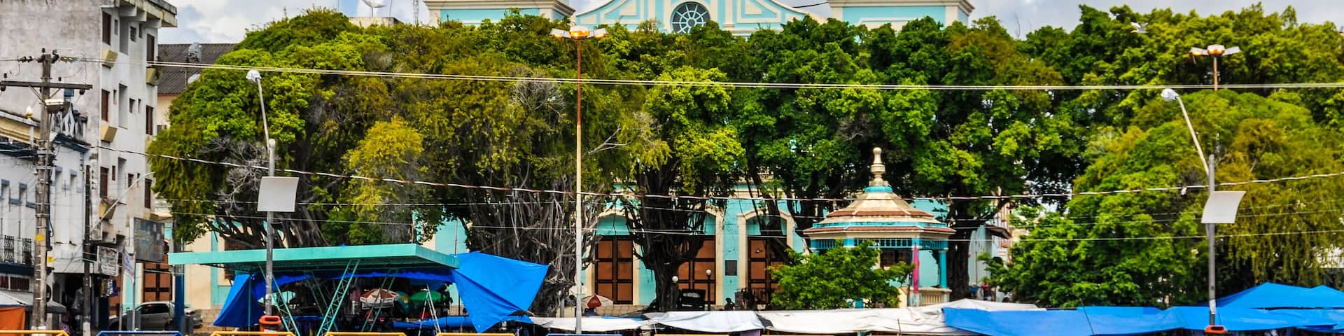 The view of Santarem in the Amazon Rainforest, Brazil