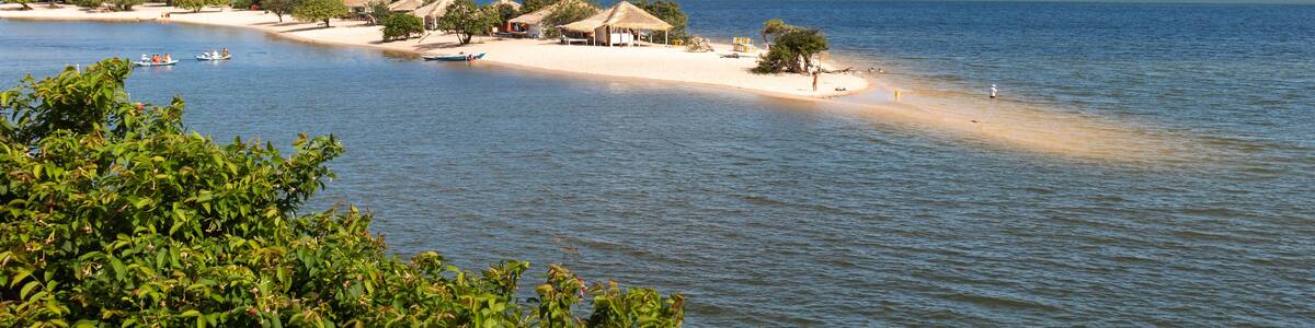 "Alter do Ch√£o" Beach, a freshwater beach along the Tapajos river, located in Santarem/Brazil.