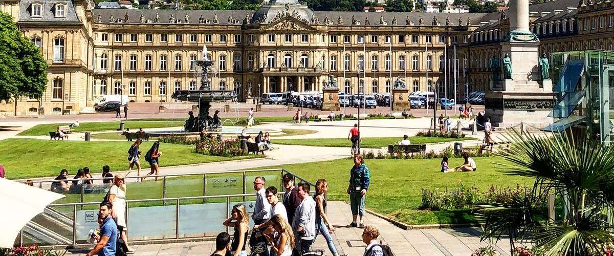 A beautiful day in Stuttgart, Germany.