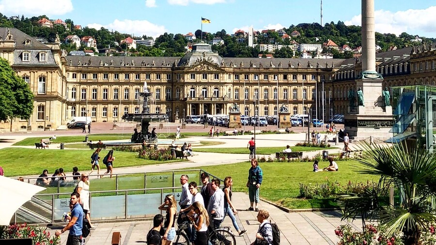 A beautiful day in Stuttgart, Germany.