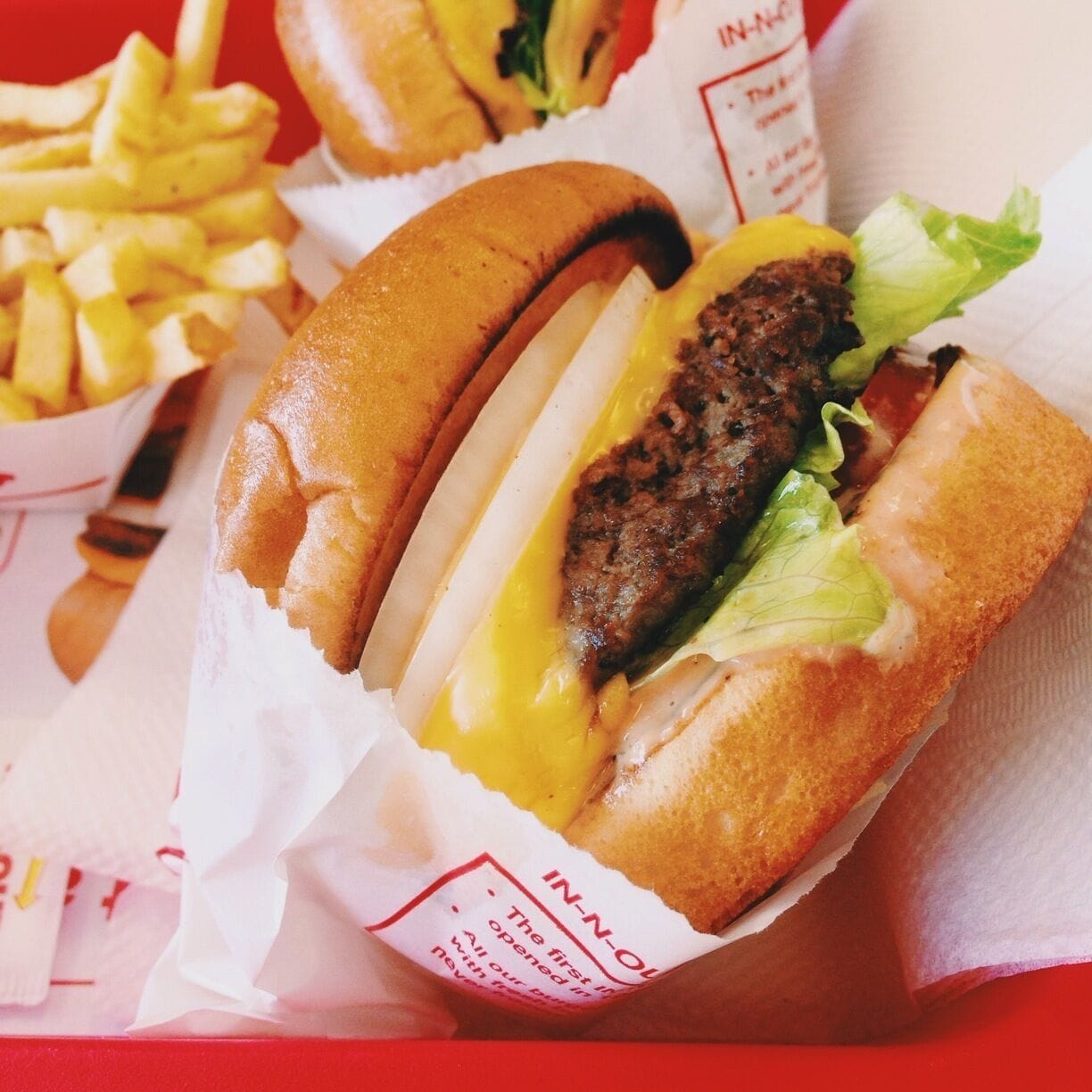 In-N-Out Burger is not only the best fast food burger on the planet, it's cheap and fresh. No hormones, antibiotics or preservatives, etc