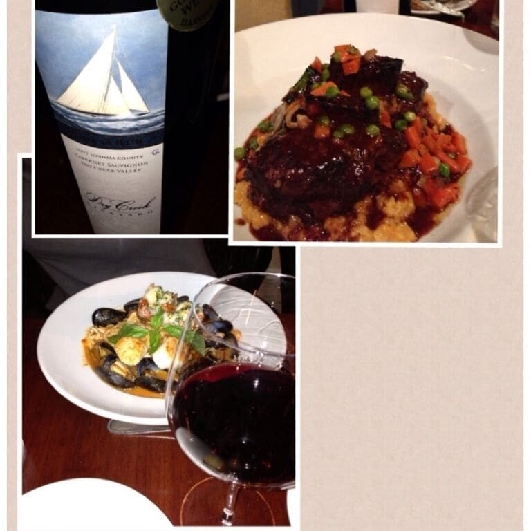 Great locavore restaurant on the plaza downtown. Always outstanding food and service. I brought the great bottle of Pinot.  High corkage, but they give the fee back to the community. 