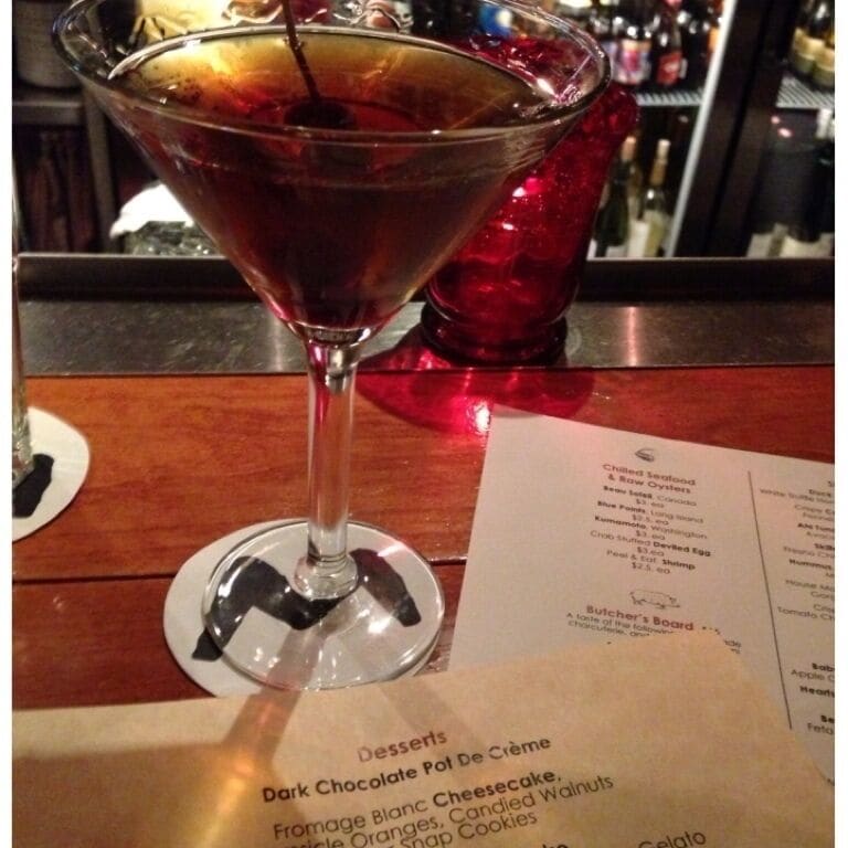 Hmmm, what to have with my Manhattan?