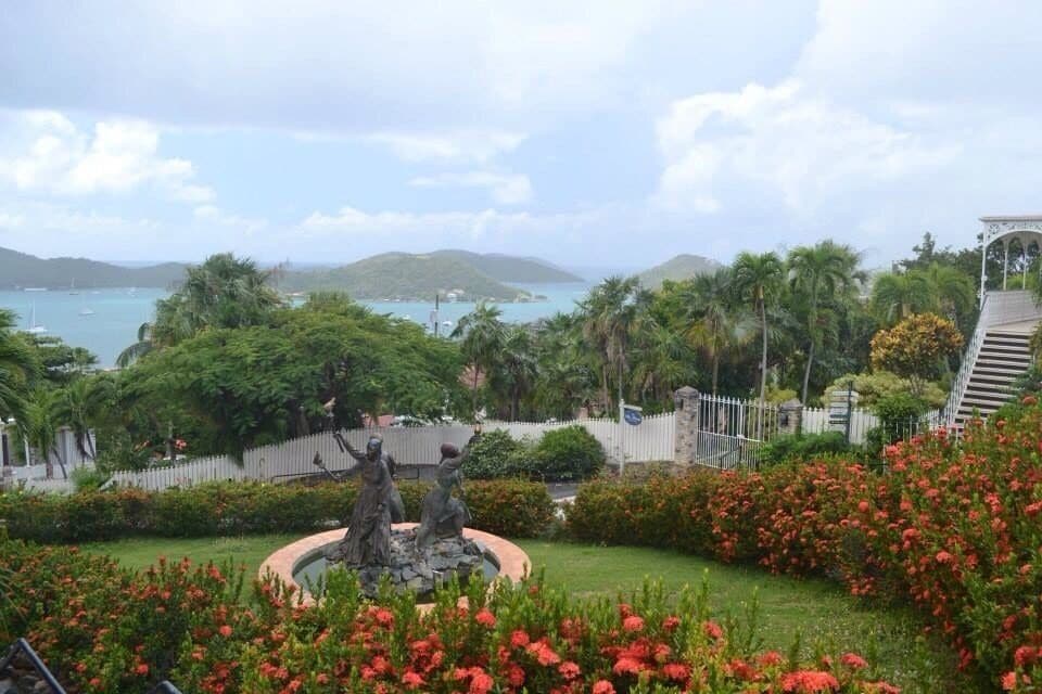 The view from the "Three Queens" in downtown Charlotte Amalie.