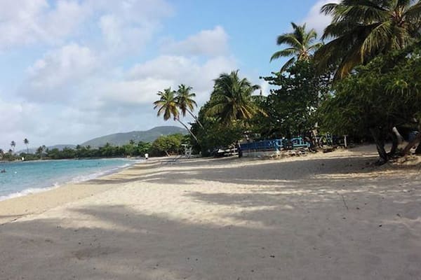 Lindbergh Bay Beach just around the corner from the airport. Early morning on the beach with my daughters made this one day excursion worth the effort.