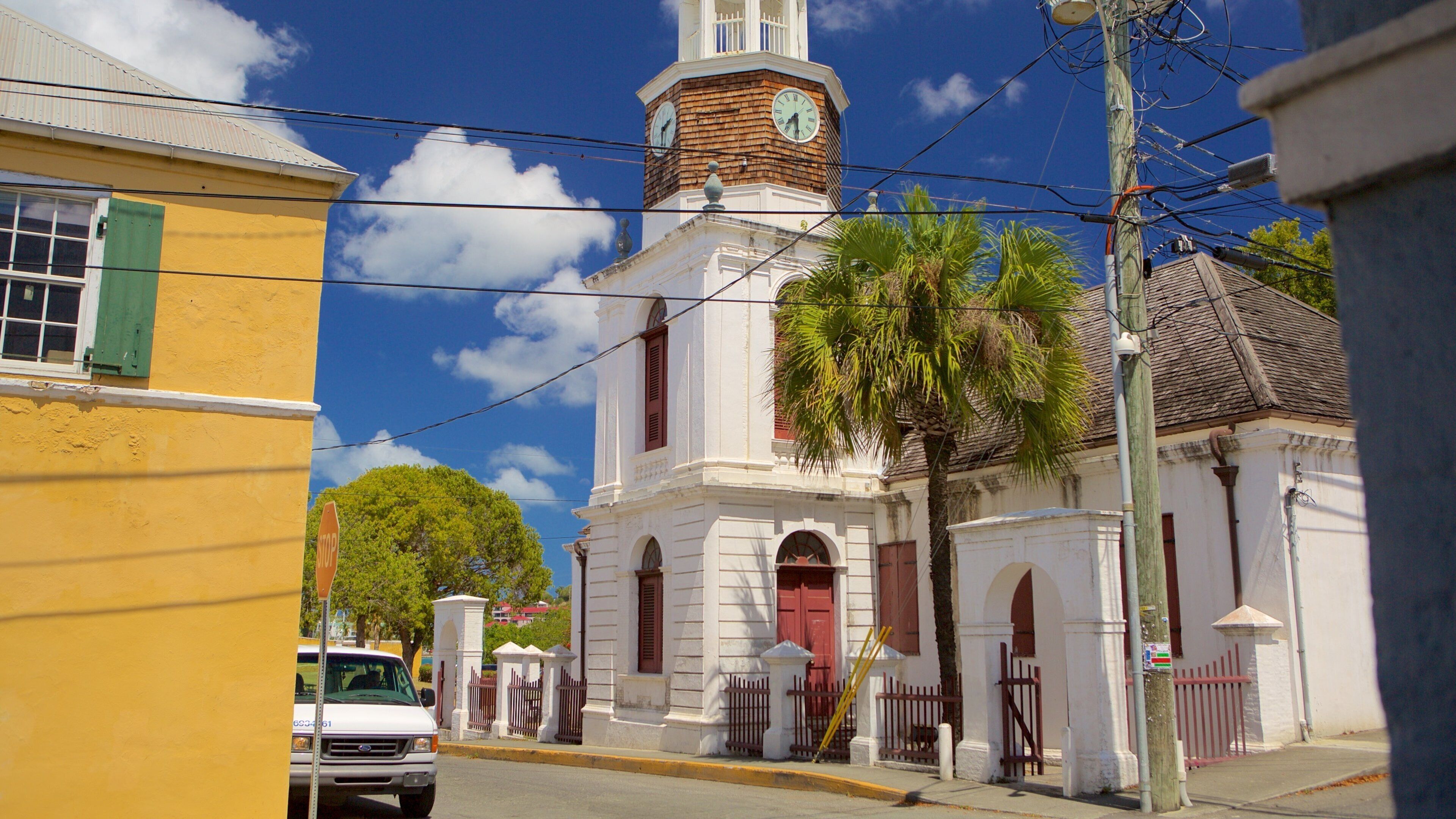 Christiansted which includes a small town or village