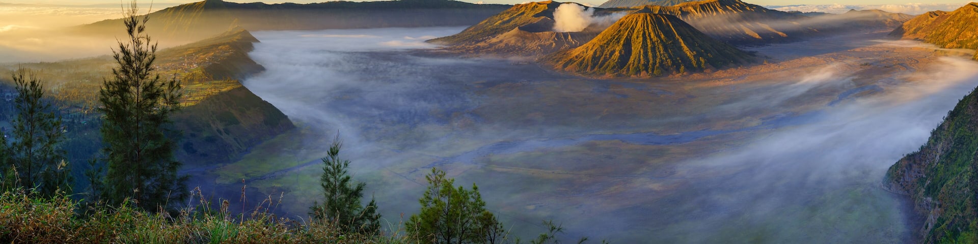 Bromo volcano at sunrise, East Java, Indonesia