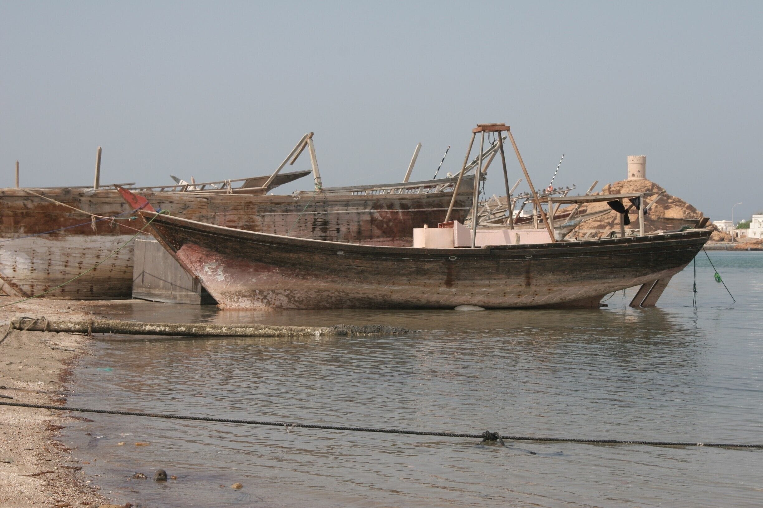 The boat repair yards in Sur.