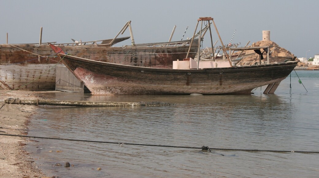 The boat repair yards in Sur.