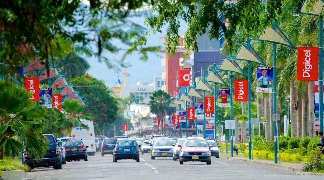 Suva featuring a city and street scenes