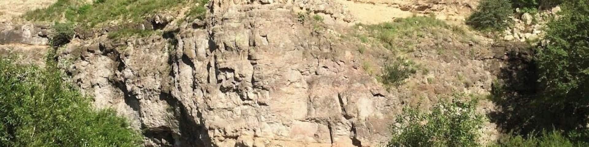 We found this by accident, a perfectly hidden stream next to giant stone structures! #Adventure