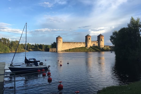 Serene evening stroll