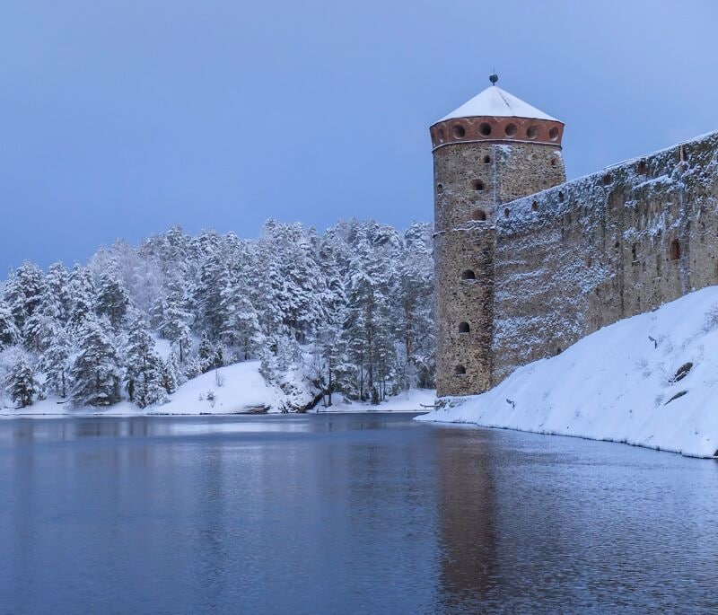 The most northernly castle in Europe is Olavinlinna. The castle was started in 1475 and was originally built to repel the Russians. It didn't work and the castle changed hands numerous times from the Swedes, the Russians and eventually back to the Finns.  The castle is now the host of the annual opera festival held in July.

More info here > http://www.operafestival.fi/en/Season-and-Tickets/Season-2015