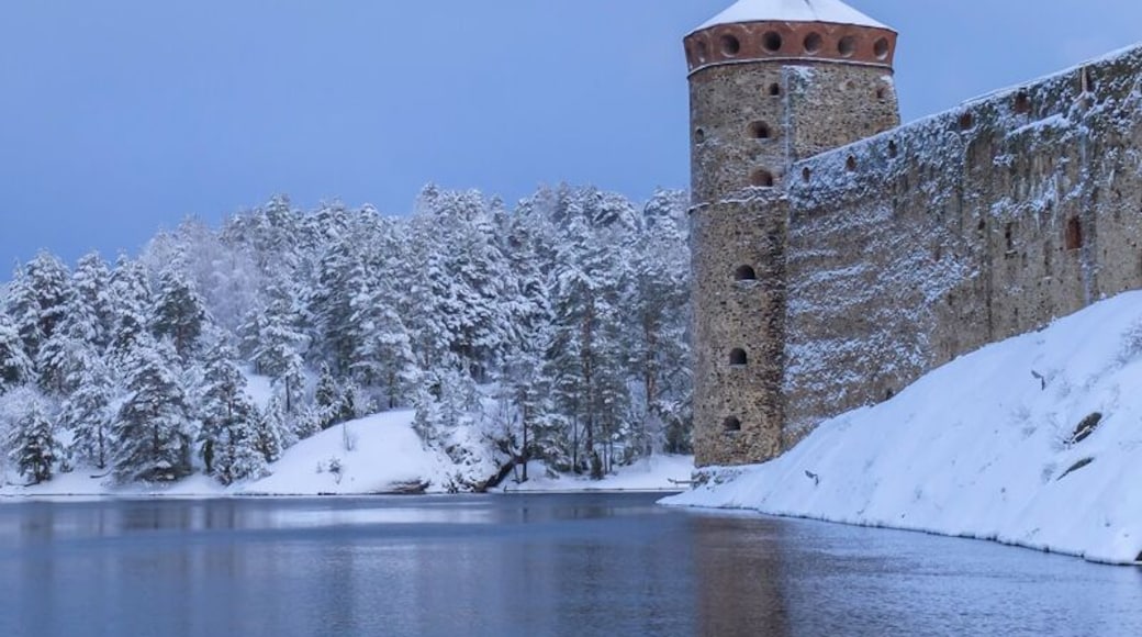 The most northernly castle in Europe is Olavinlinna. The castle was started in 1475 and was originally built to repel the Russians. It didn't work and the castle changed hands numerous times from the Swedes, the Russians and eventually back to the Finns. The castle is now the host of the annual opera festival held in July.
More info here > http://www.operafestival.fi/en/Season-and-Tickets/Season-2015