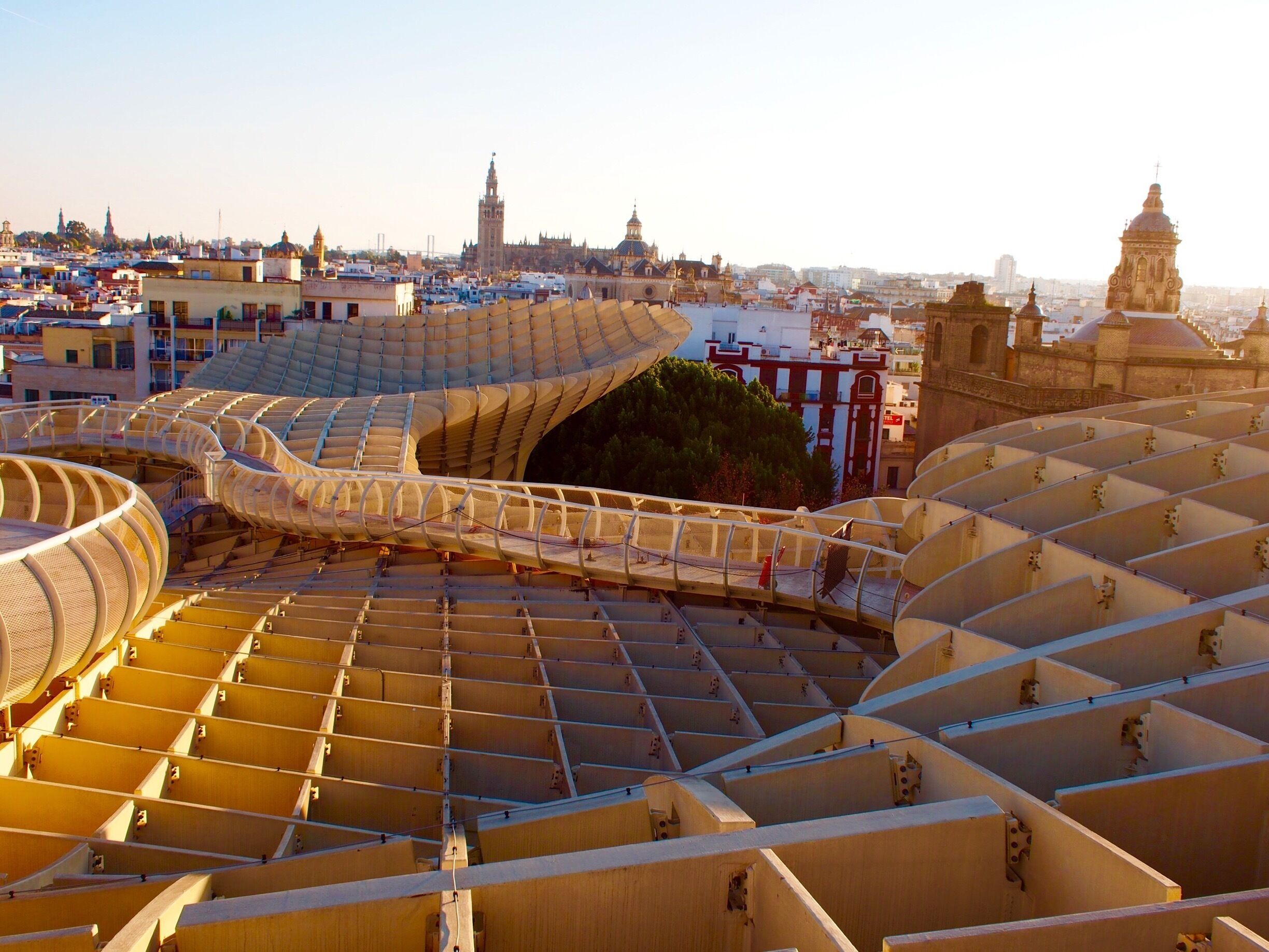 One of the largest wooden sculptures in the world.  Worth taking the elevator to the top for stunning views.