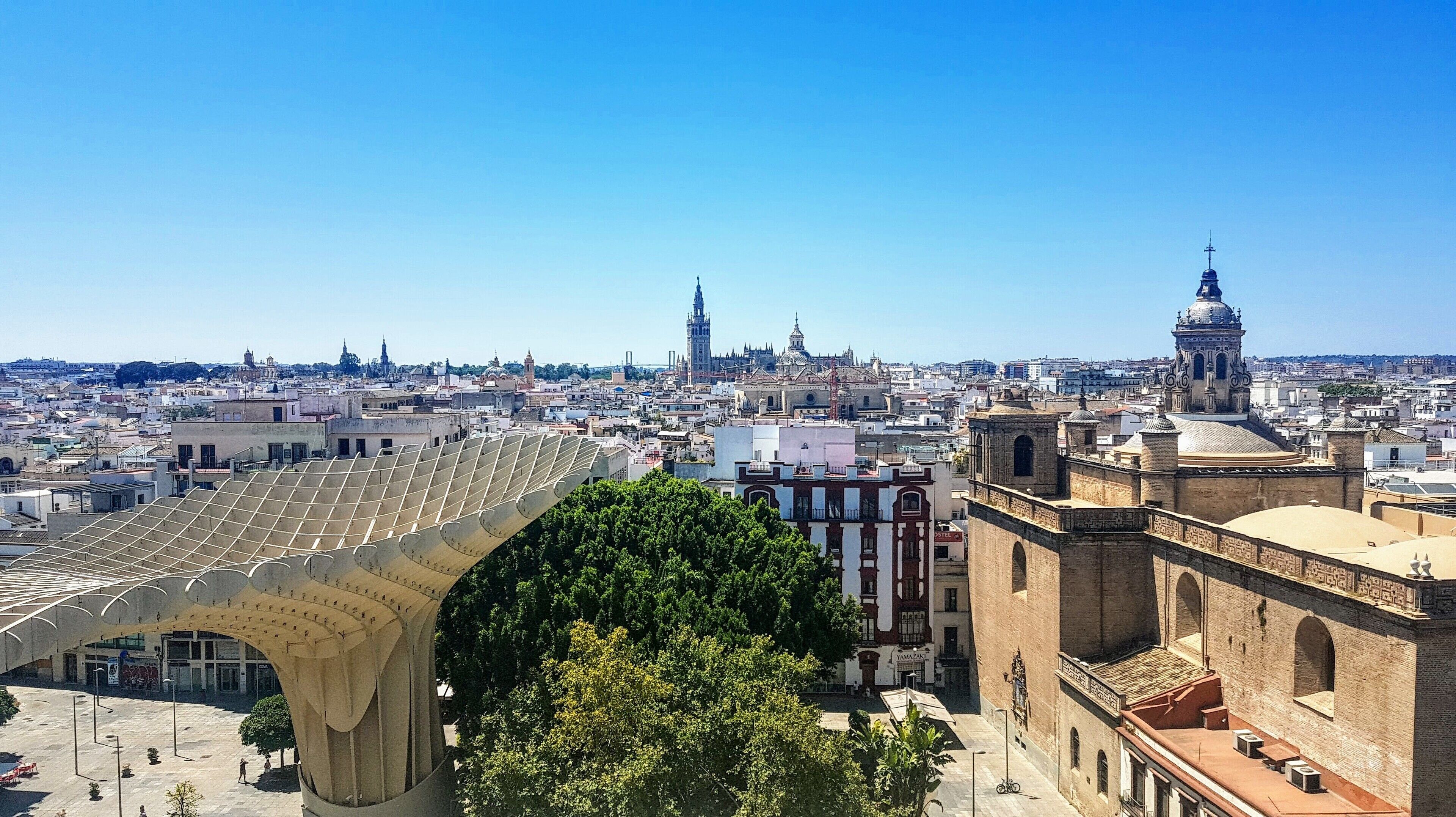 Old meets new over Seville. #LifeAtExpedia