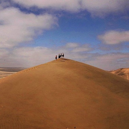 Namibia is a land of contrasts from the Namib Desert to amazing rock formations to Etosha National Park. Climbing the dunes was one of my most memorable travel experiences. Wide open space and sand as far as you can see.
For more see: "11 Incredible Landscape Photos that will Make You Want to Visit Namibia" at http://www.travelblissnow.com/photos-namibia/