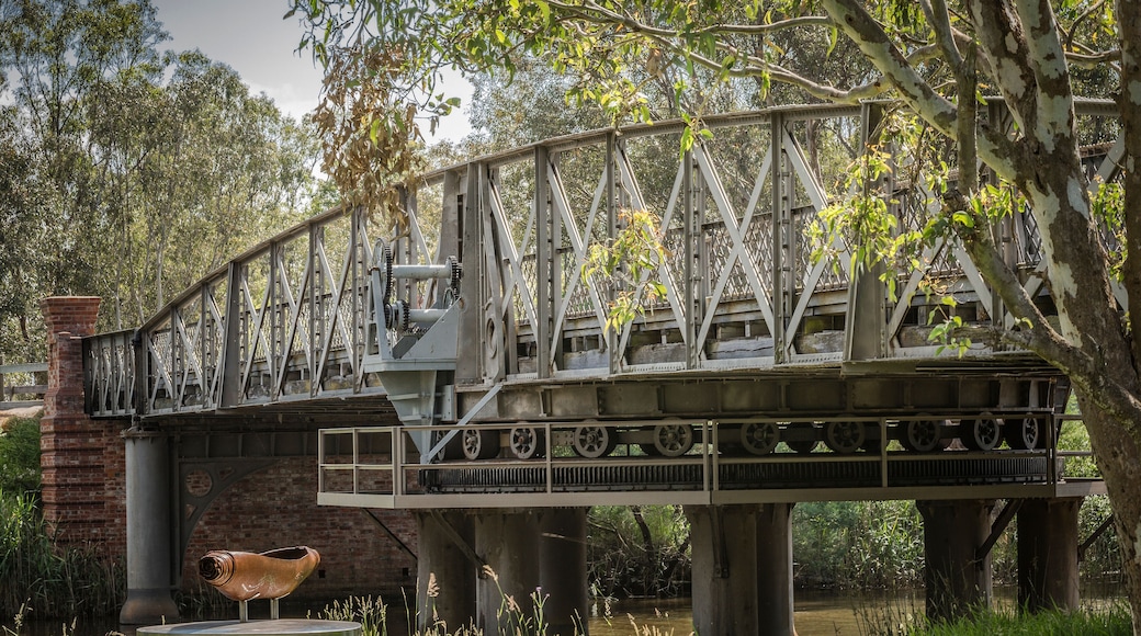 Built in 1883 Sale swing bridge was the first movable bridge in Victoria Australia