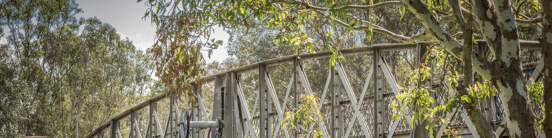 Built in 1883 Sale swing bridge was the first movable bridge in Victoria Australia