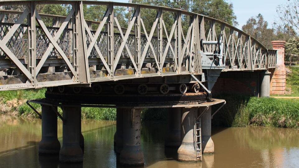 Rotating bridge at Sale