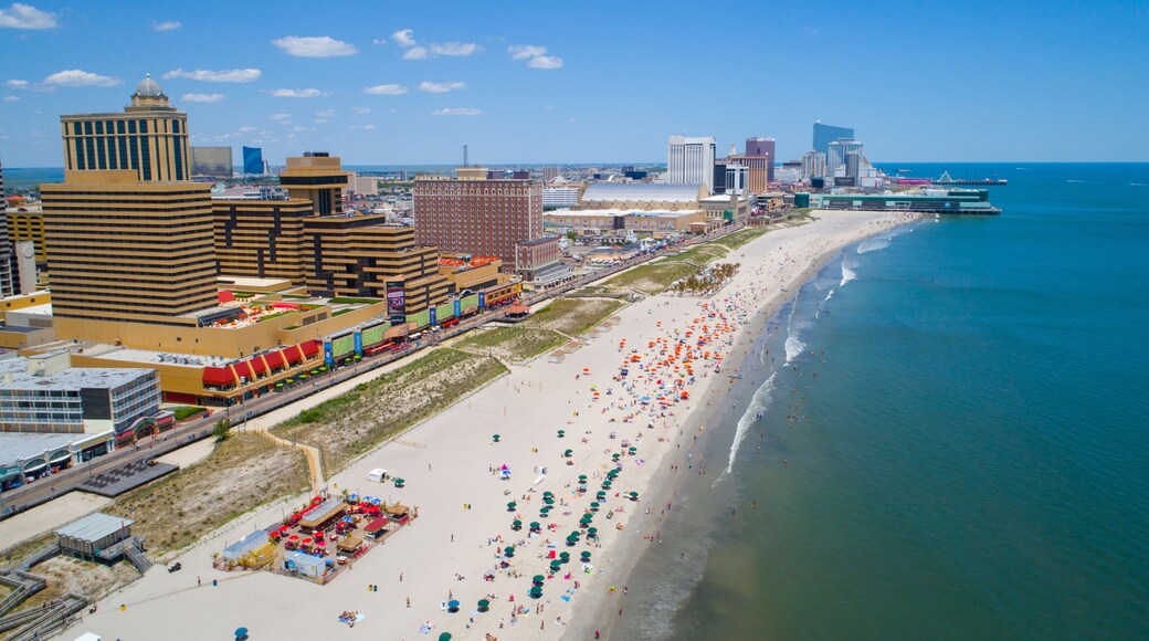 Aerial image Atlantic City NJ and pier
