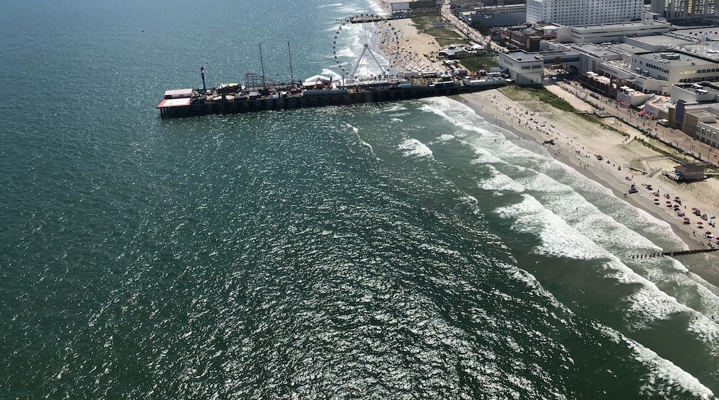 A view of the Atlantic City, New Jersey shoreline from a helicopter ride July 2018
