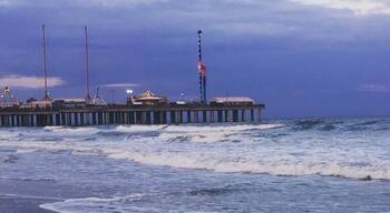 Shore along atlantic city boardwalk