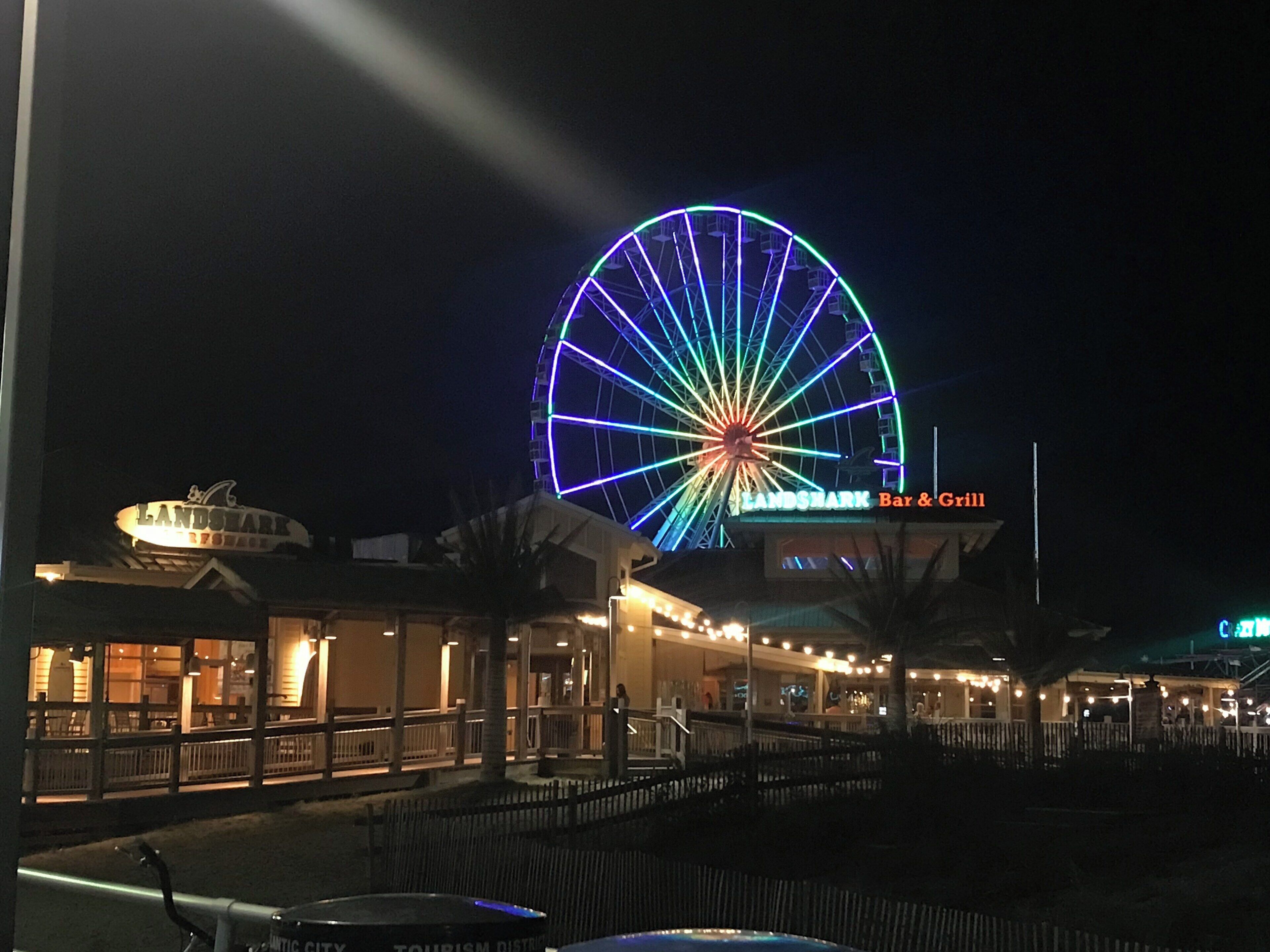 Caminando por las tablas en Atlantic city